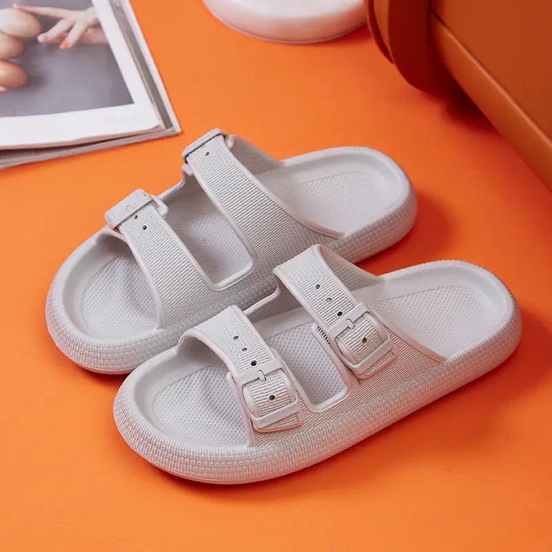 Platform Slippers Women's Summer Buckle Home Shoes Fashion Outdoor Wear Soft Bottom Sandals by Dropshipman