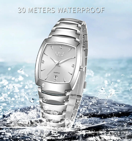LIGE 2026 new Women's Watch Business Luxury Ladies clock Fashion quartz Simple Watch for Women Gift Women's wristwatch reloj+BOX by All Mart Bristol Ltd