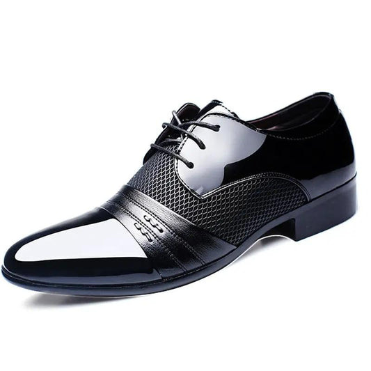 Fashionable Korean-style Leather Shoes For Men by Dropshipman