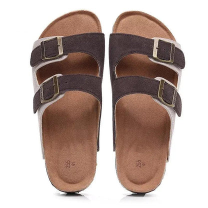 Genuine Leather Cork Slippers Women's Fashion by Dropshipman
