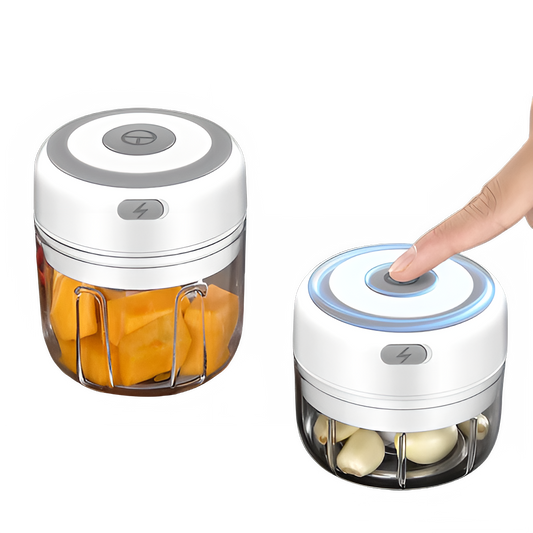 HiPiCok Electric Mini Food Chopper and Garlic Press by All Mart Bristol Ltd