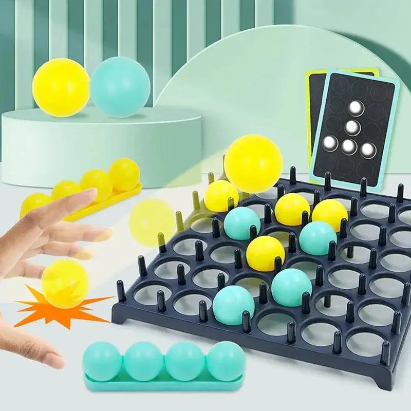 Bounce Ball Game Jumping Ball Board Table Game Interaction Family Party Desktop Bouncing Funny Toy Kit for Children Adults by All Mart Bristol Ltd