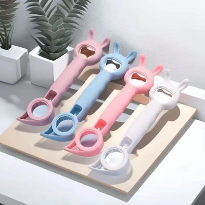 1PCS 4 in 1 Beer Bottle Opener Multi-Purpose Beverage Jar Can Bottle Opener Plastic Corkscrew Dining Bar Gadgets Kitchen Tool by All Mart Bristol Ltd