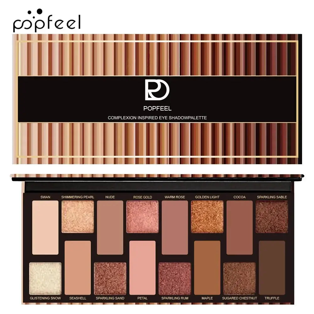16 Color Glitter Eyeshadow Palette Waterproof by Cashymart