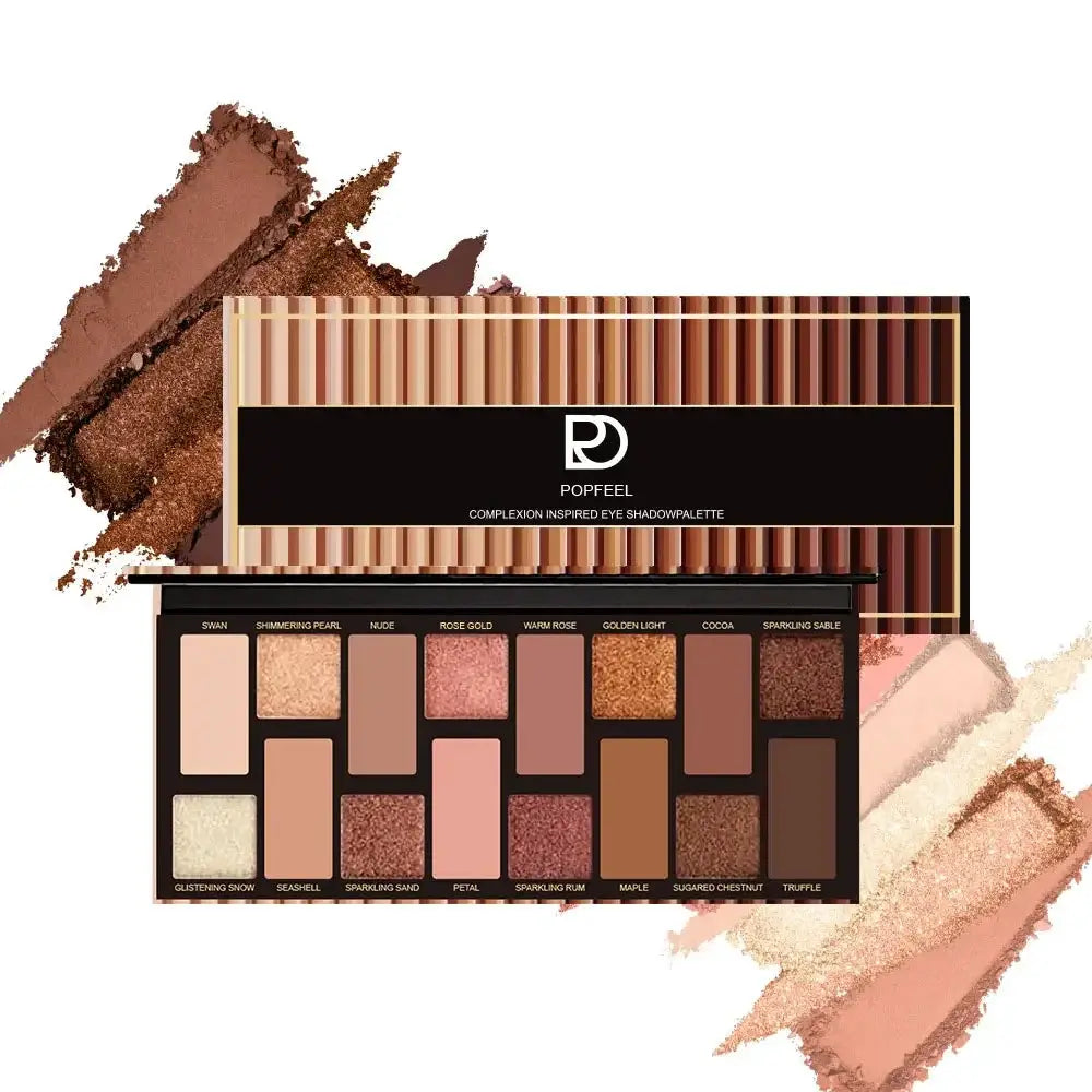 16 Color Glitter Eyeshadow Palette Waterproof by Cashymart