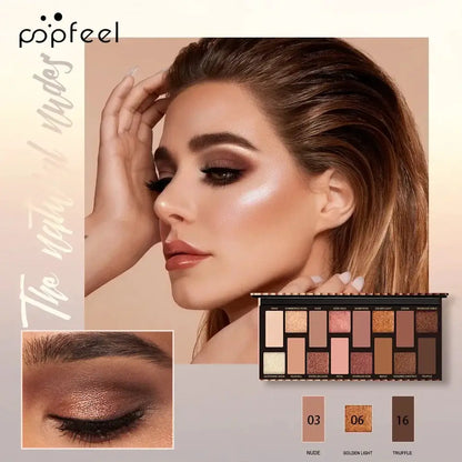 16 Color Glitter Eyeshadow Palette Waterproof by Cashymart