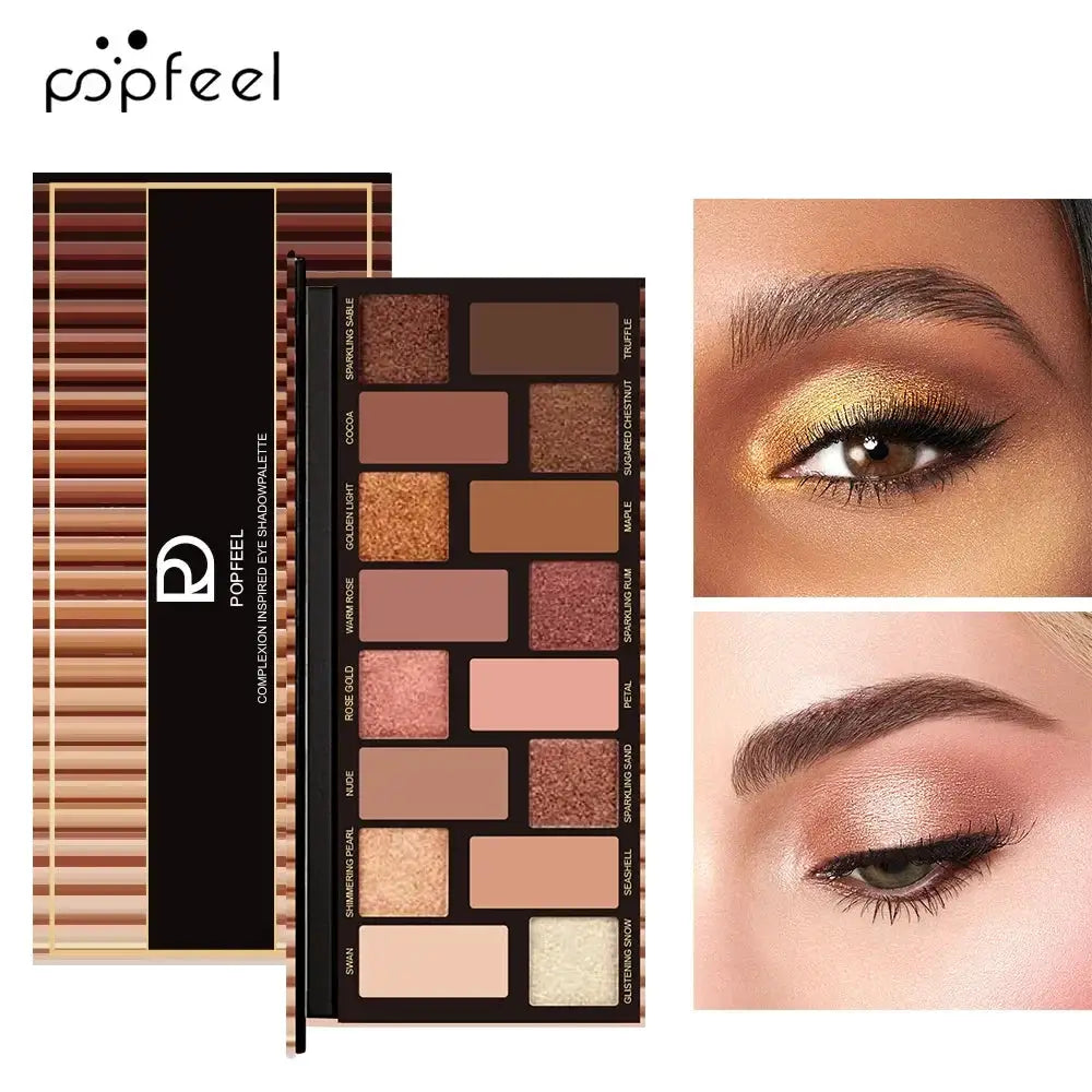 16 Color Glitter Eyeshadow Palette Waterproof by Cashymart
