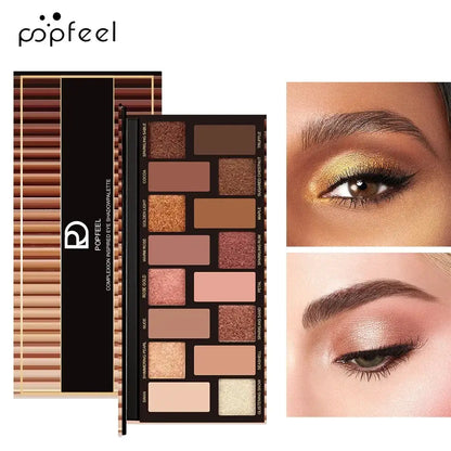 16 Color Glitter Eyeshadow Palette Waterproof by Cashymart