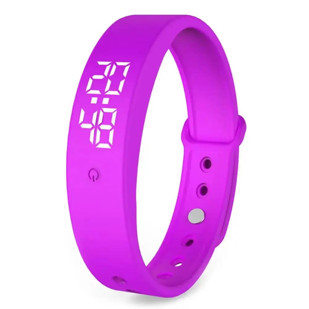 LED Digital Smart Bracelet Waterproof Smart Clock Smartband with Body Temperature Monitor Smart Band Vibration Alarm Reminder by All Mart Bristol Ltd