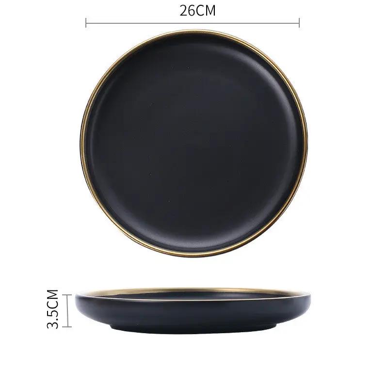 Big Soup Bowl Rice Bowl About Household Ceramic Plate by Dropshipman