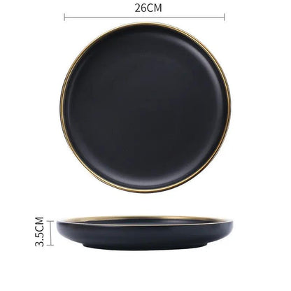 Big Soup Bowl Rice Bowl About Household Ceramic Plate by Dropshipman