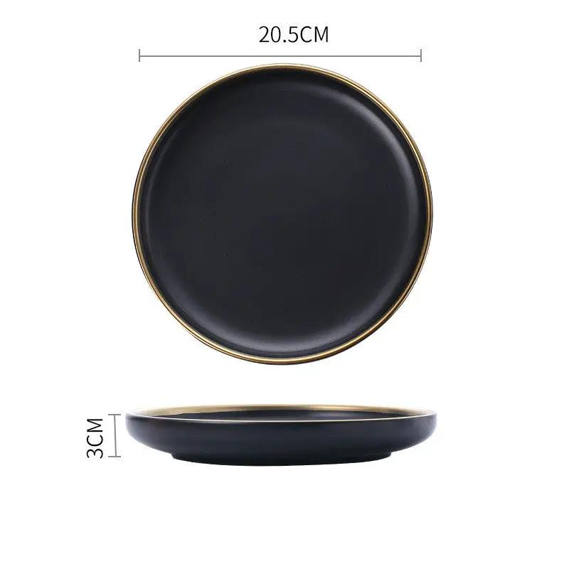 Big Soup Bowl Rice Bowl About Household Ceramic Plate by Dropshipman