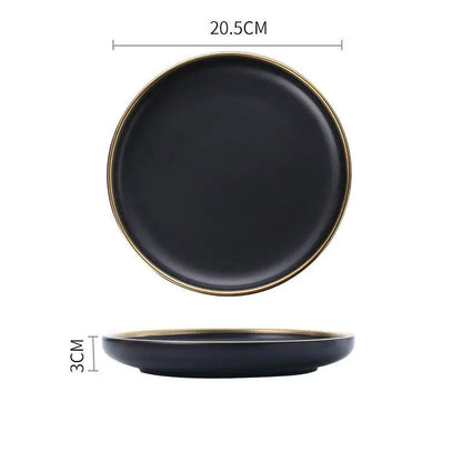 Big Soup Bowl Rice Bowl About Household Ceramic Plate by Dropshipman