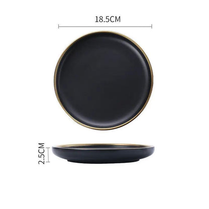 Big Soup Bowl Rice Bowl About Household Ceramic Plate by Dropshipman