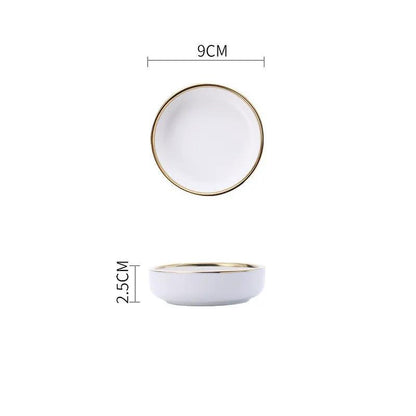 Big Soup Bowl Rice Bowl About Household Ceramic Plate by Dropshipman