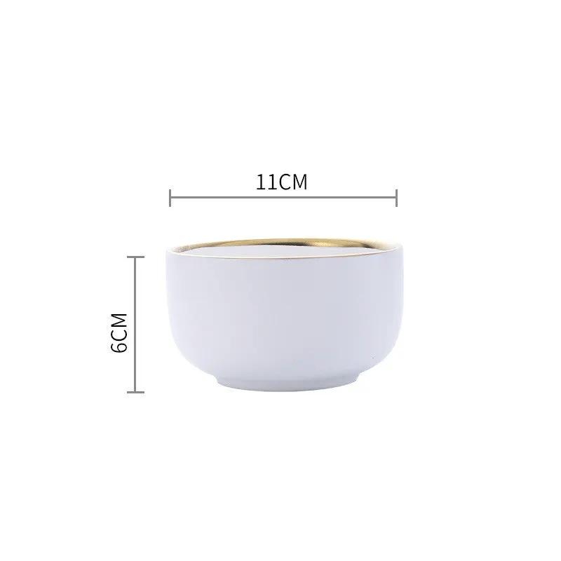 Big Soup Bowl Rice Bowl About Household Ceramic Plate by Dropshipman