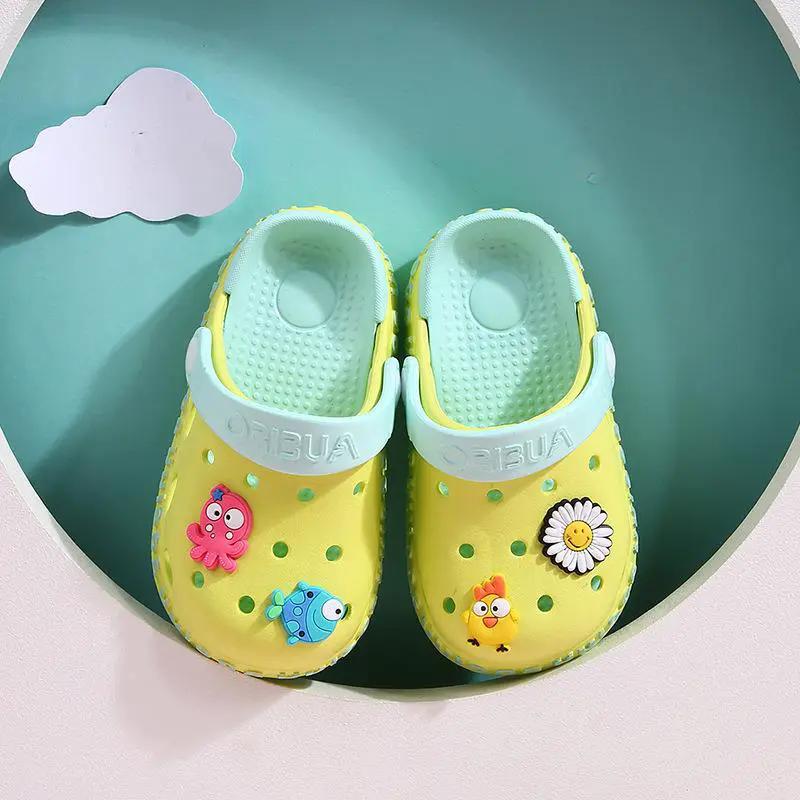 Hole Shoes Baby Baotou Toddler Slippers by Dropshipman
