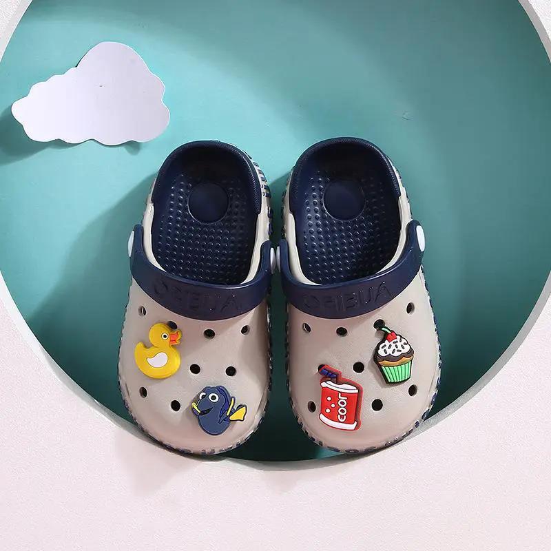 Hole Shoes Baby Baotou Toddler Slippers by Dropshipman
