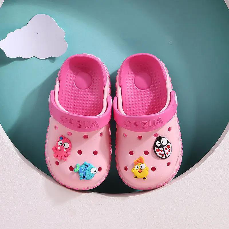 Hole Shoes Baby Baotou Toddler Slippers by Dropshipman