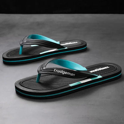 Slippers Men's New Fashion All Match Outer Wear Non Slip Flip Flops by Dropshipman