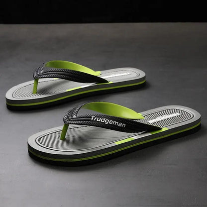 Slippers Men's New Fashion All Match Outer Wear Non Slip Flip Flops by Dropshipman