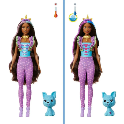 Barbie Colour Reveal Peel Unicorn Doll with 25 Accessories Toy Gift For Kids by Barbie
