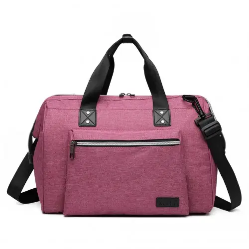 E1802 - Kono Maternity Baby Changing Bag Shoulder Travel Bag Pink by All Mart Bristol Ltd