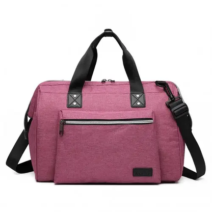 E1802 - Kono Maternity Baby Changing Bag Shoulder Travel Bag Pink by All Mart Bristol Ltd