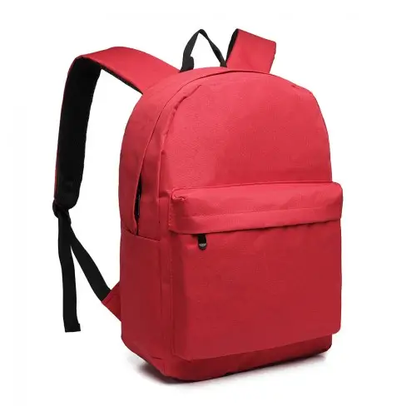 E1930 - Kono Durable Polyester Everyday Backpack With Sleek Design - Red by All Mart Bristol Ltd