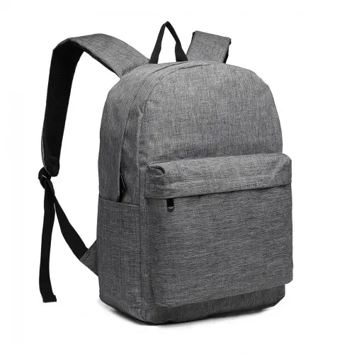 E1930 - Kono Durable Polyester Everyday Backpack With Sleek Design - Grey by All Mart Bristol Ltd