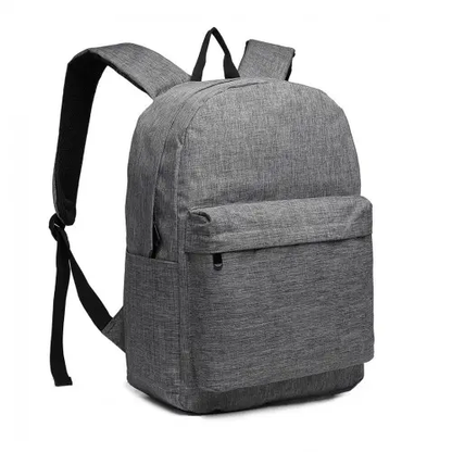 E1930 - Kono Durable Polyester Everyday Backpack With Sleek Design - Grey by All Mart Bristol Ltd