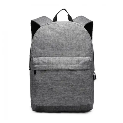 E1930 - Kono Durable Polyester Everyday Backpack With Sleek Design - Grey by All Mart Bristol Ltd