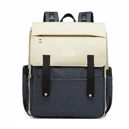 E1970 - Kono Multi Compartment Baby Changing Backpack with USB Connectivity - Navy by All Mart Bristol Ltd