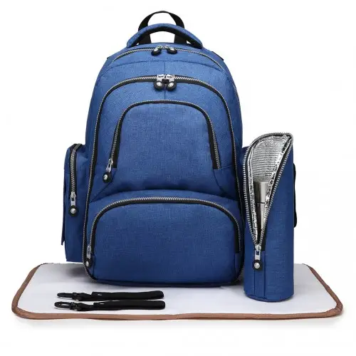 E6706 - Kono Large Capacity Multi Function Baby Diaper Backpack - Blue by All Mart Bristol Ltd