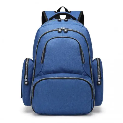E6706 - Kono Large Capacity Multi Function Baby Diaper Backpack - Blue by All Mart Bristol Ltd
