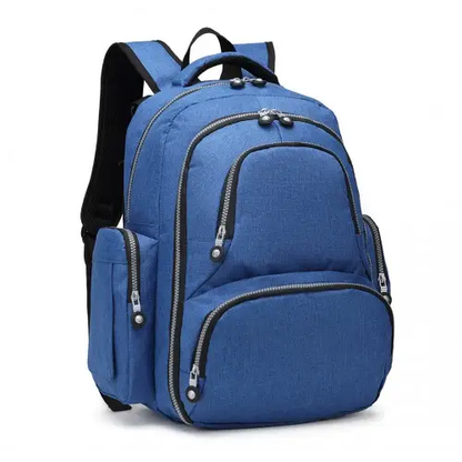 E6706 - Kono Large Capacity Multi Function Baby Diaper Backpack - Blue by All Mart Bristol Ltd