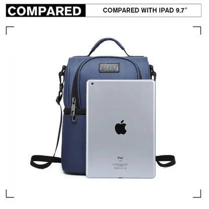 E1958-KONO INSULATED COOL BAG FAMILY LUNCH BOX - NAVY by All Mart Bristol Ltd