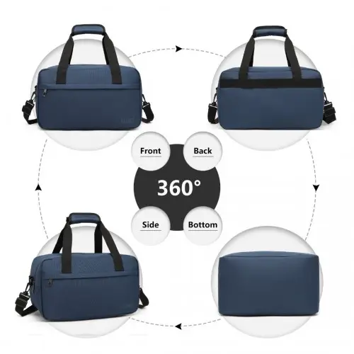 E1960S - Kono Lightweight Multi Purpose Unisex Sports Travel Duffel Bag - Navy by All Mart Bristol Ltd