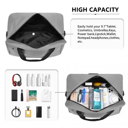 E1960M - Kono Lightweight Multi Purpose Unisex Sports Travel Duffel Bag - Grey by All Mart Bristol Ltd