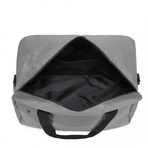 E1960M - Kono Lightweight Multi Purpose Unisex Sports Travel Duffel Bag - Grey by All Mart Bristol Ltd