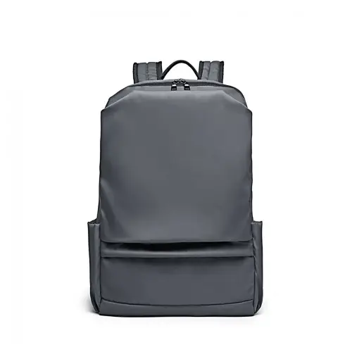 E6913 - Kono Water Resistant Travel Backpack with USB Charging Port - Grey by All Mart Bristol Ltd