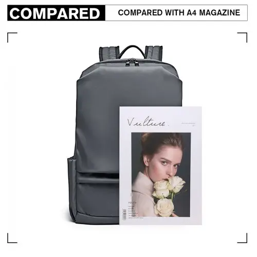 E6913 - Kono Water Resistant Travel Backpack with USB Charging Port - Grey by All Mart Bristol Ltd