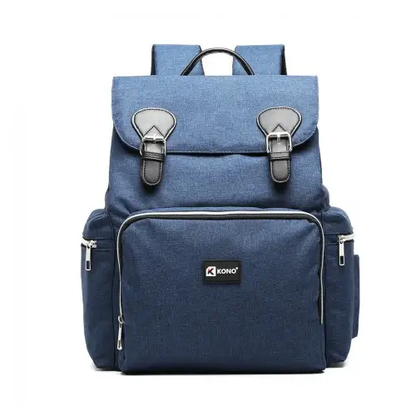 E1976 - Kono Travel Baby Changing Backpack with USB Charging Interface - Navy by All Mart Bristol Ltd