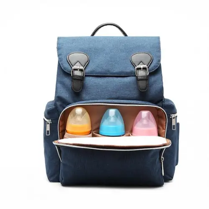 E1976 - Kono Travel Baby Changing Backpack with USB Charging Interface - Navy by All Mart Bristol Ltd