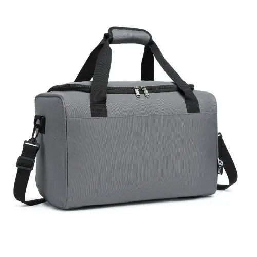 E2016S - Kono Structured Travel Duffle Bag - Grey by All Mart Bristol Ltd