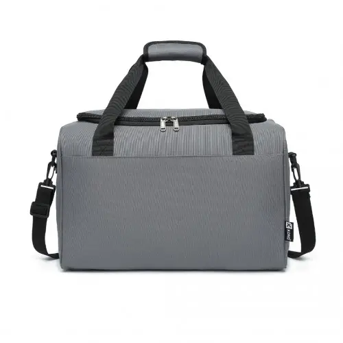 E2016S - Kono Structured Travel Duffle Bag - Grey by All Mart Bristol Ltd