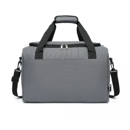 E2016S - Kono Structured Travel Duffle Bag - Grey by All Mart Bristol Ltd
