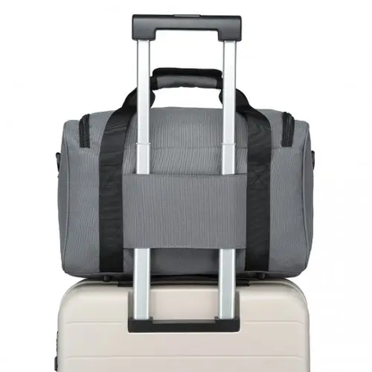 E2016S - Kono Structured Travel Duffle Bag - Grey by All Mart Bristol Ltd