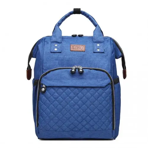 E6705 - Kono Wide Open Designed Baby Diaper Changing Backpack - Blue by All Mart Bristol Ltd