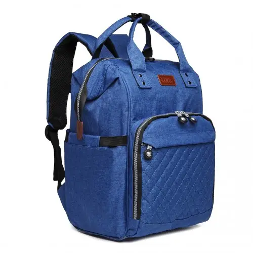 E6705 - Kono Wide Open Designed Baby Diaper Changing Backpack - Blue by All Mart Bristol Ltd